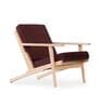 Wegner Fabric Armchair in Nordic Ash & Royal Mulberry Colour