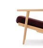 Wegner Fabric Armchair in Nordic Ash & Royal Mulberry Colour