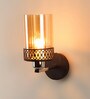 Andre Metal Wall Mounted Uplight Sconce (Black)