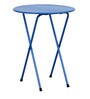 Aquilla Metal Outdoor Table Set with 2 Chairs in Blue Colour