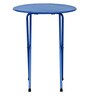 Aquilla Metal Outdoor Table Set with 2 Chairs in Blue Colour