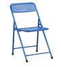 Aquilla Metal Outdoor Table Set with 2 Chairs in Blue Colour