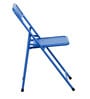 Aquilla Metal Outdoor Table Set with 2 Chairs in Blue Colour