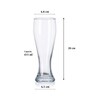 Weizenbeer Beer/ Water/ Juice Glass Pilsner 415 ml 2 Pcs Set Clear