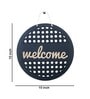 Welcome Black MDF Wall Art
