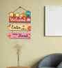 Welcome Enter With Happy He Wooden Wall Hanging