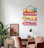 Welcome Enter With Happy He Wooden Wall Hanging