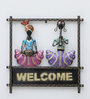 Welcome Multicolour Iron Wall Art