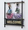 Welcome Multicolour Iron Wall Art