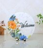 Welcome Multicolour Marble Showpiece