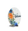 Welcome Multicolour Marble Showpiece