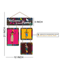 Welcome To Our Home African Tribal Wooden Wall Hanging