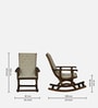 Wellesley N Sheesham Wood Rocking Chair In Scratch Resistant Provincial Teak Finish