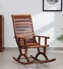 Wellesley Sheesham Wood Rocking Chair in Scratch Resistant Rustic Teak Finish