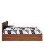 Wellington Queen Size Bed with Storage in Brown Finish