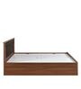 Wellington Queen Size Bed with Storage in Brown Finish
