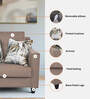 Welly Fabric 1 Seater Sofa In Coin Greyn Colour