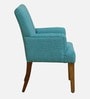 Welzow Fabric Arm Chair In Provincial Teak Finish