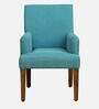Welzow Fabric Arm Chair In Provincial Teak Finish
