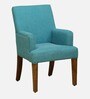 Welzow Fabric Arm Chair In Provincial Teak Finish