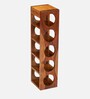 Wembley Wine Rack In Natural Teak Finish