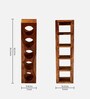 Wembley Wine Rack In Natural Teak Finish