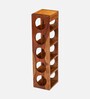 Wembley Wine Rack In Natural Teak Finish