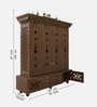 Wenge Divyasthal Teak Wooden Pooja Mandir With Door