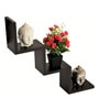 Wenge Engineered Wood Aaron Floating Wall Shelf