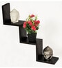 Wenge Engineered Wood Aaron Floating Wall Shelf