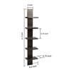 Wenge Engineered Wood Louis Floating Wall Shelf