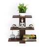 Wenge Engineered Wood Phelix Floating Wall Shelf