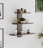 Wenge Engineered Wood Phelix Floating Wall Shelf