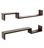Wenge Engineered Wood Riley Floating Wall Shelf