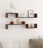 Wenge Engineered Wood Riley Floating Wall Shelf
