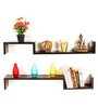 Wenge Engineered Wood Riley Floating Wall Shelf