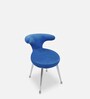 Wenport Fabric Dining Chair In Blue Colour