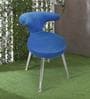 Wenport Fabric Dining Chair In Blue Colour