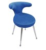 Wenport Fabric Dining Chair In Blue Colour