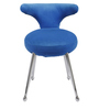Wenport Fabric Dining Chair In Blue Colour
