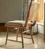 West Village Cane Solid Wood Dining Chair In Natural Finish