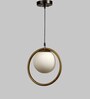 Westco Gold Metal and Glass Cluster Hanging Light