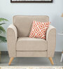 Westminster Fabric 1 Seater Sofa in Beige Colour