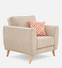 Westminster Fabric 1 Seater Sofa in Beige Colour