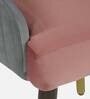 Weston Velvet Fabric Dining Chair in Grey and Blush Colour