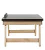 Westport Solid Wood Portable Table in Coffee Brown Finish