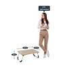 Westport Solid Wood Portable Table in Cream Finish