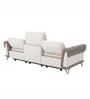 Drift Fabric 3 Seater Motorized Recliner Sofa in Beige Colour