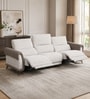 Drift Fabric 3 Seater Motorized Recliner Sofa in Beige Colour