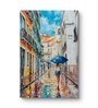 Wet Streets Bright Hues Canvas Painting